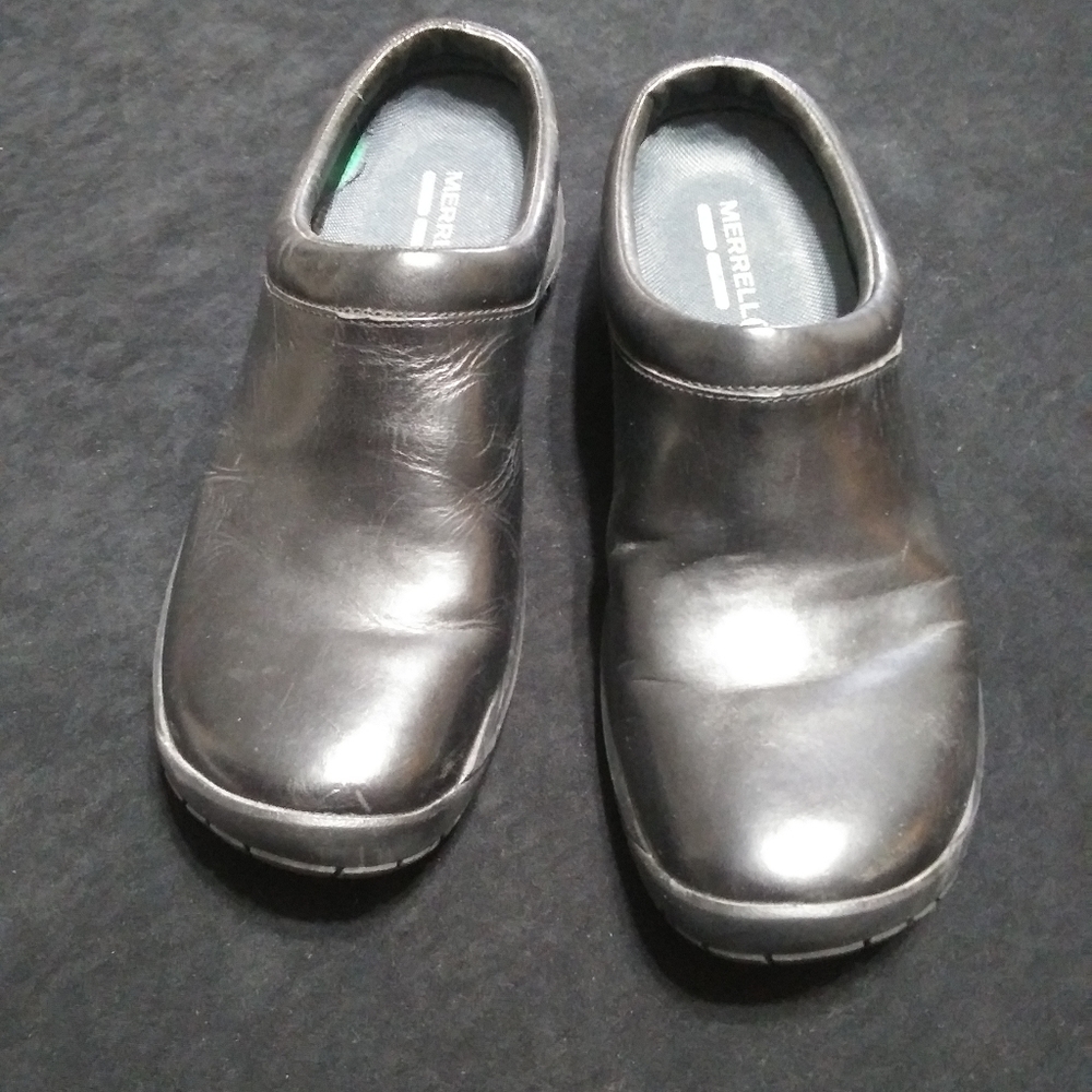 MERRELL AIR CUSHION Leather Mules